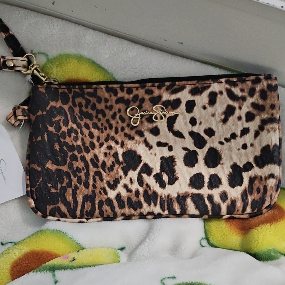 Jessica Simpson Animal Print Wristlet
